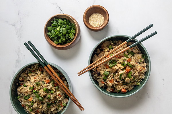 Leftover Turkey Fried Rice